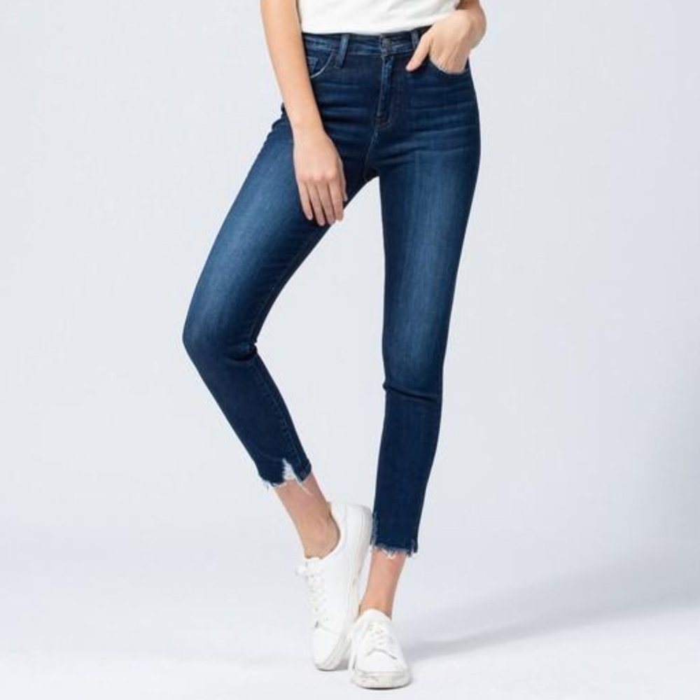 High Rise Crop Skinny Jean